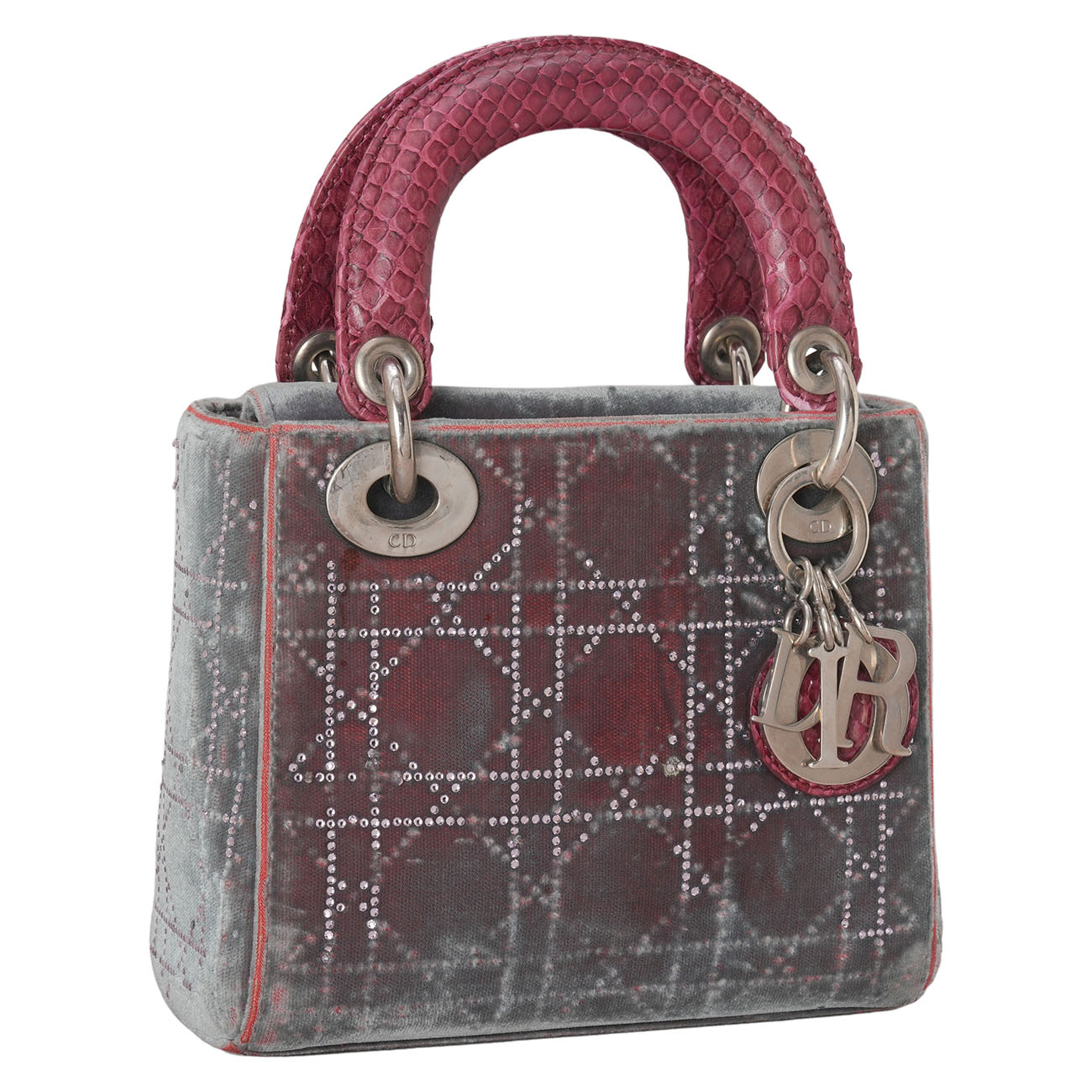 CHRISTIAN DIOR(USED)디올 벨벳 레이디디올 미니